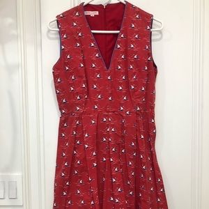 Kayce Hughes knee length sailboat dress.  Adorable for Newport in the summer!